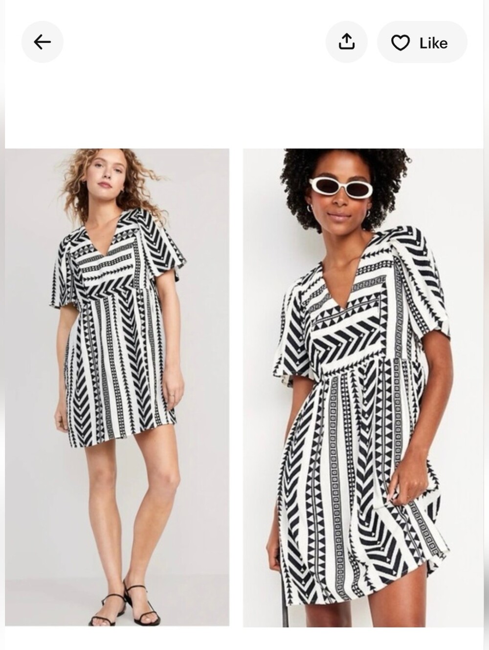 Old Navy Embroidered Cotton Jacquard Swing Dress